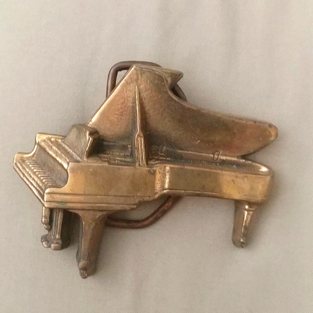 Piano Belt Buckle Solid Brass